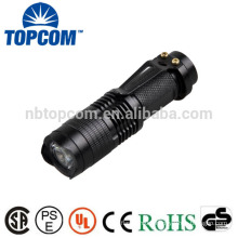 7W 700LM Mini Adjustable Focus Zoom LED Flashlight Tactical LED Flashlight